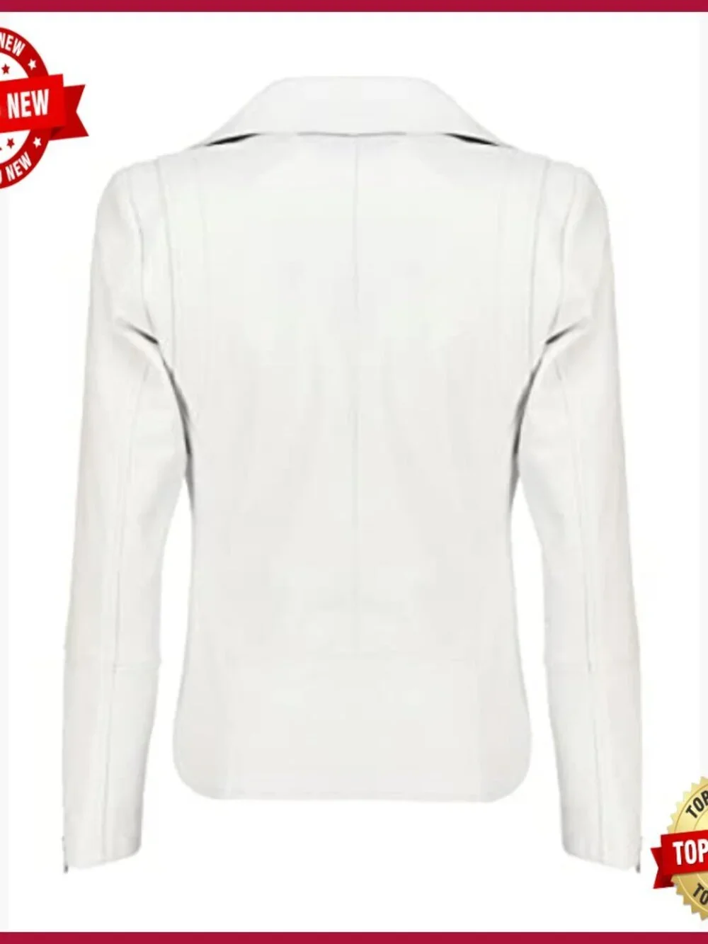 Asymmetrical Zip-Up Lambskin Leather Motorcycle Jacket Women's Biker Style